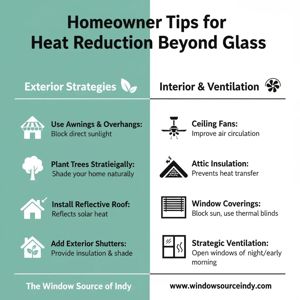 Homeowner Tips for Heat Reduction Beyond Glass